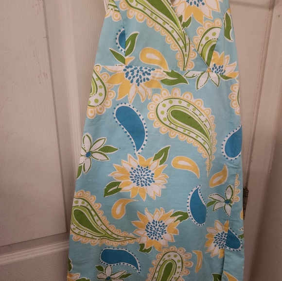 Vintage Lilly Pulitzer Paisley Halter dress Girls size 10 - Picture 3 of 6